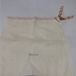 Cream Forte Forte cotton dust  bag